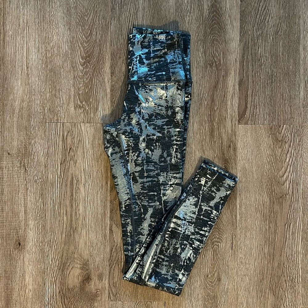Lululemon Wunder Under Hi Rise Brindle Foil 28" Legging Tight Size 2 Pants